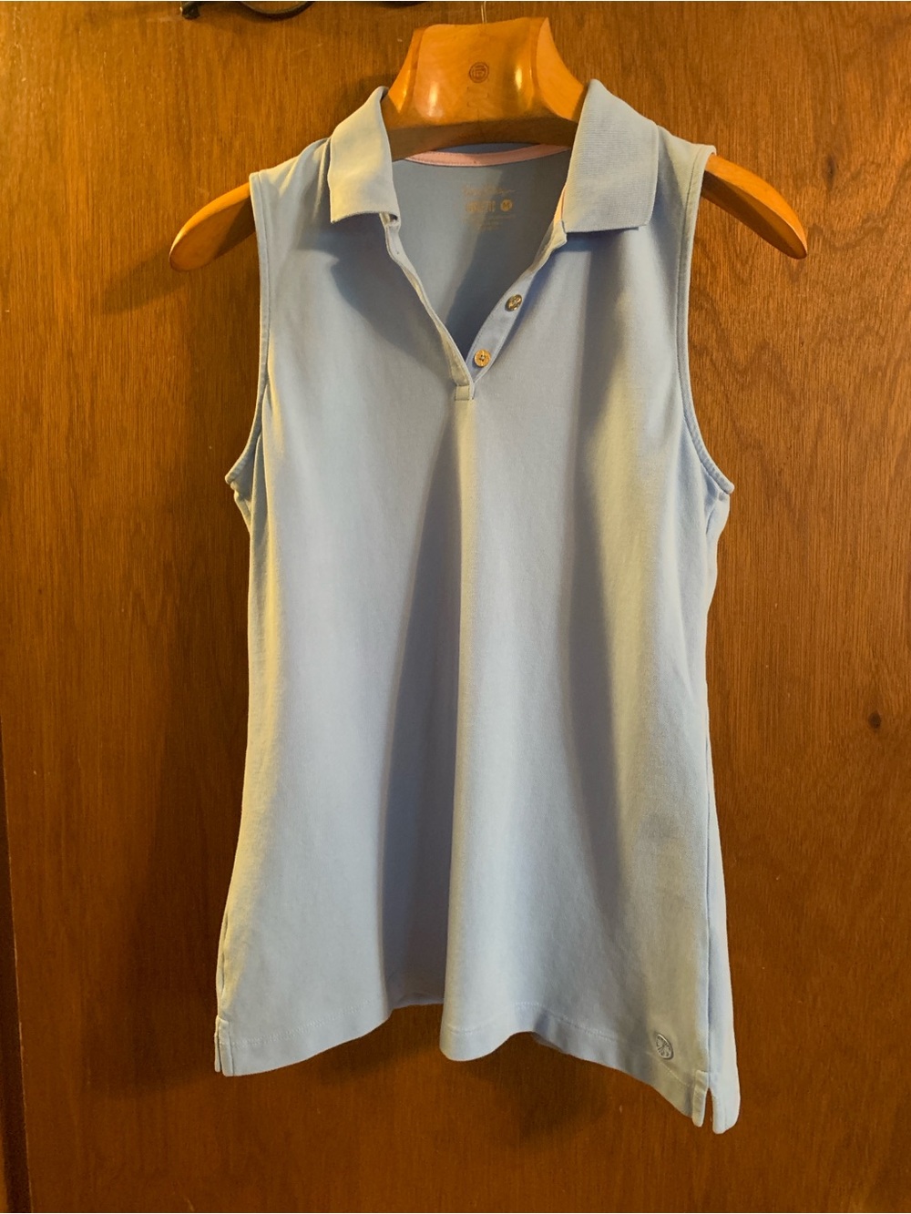 Lilly Pulitzer Light Blue Sleeveless Polo Tank